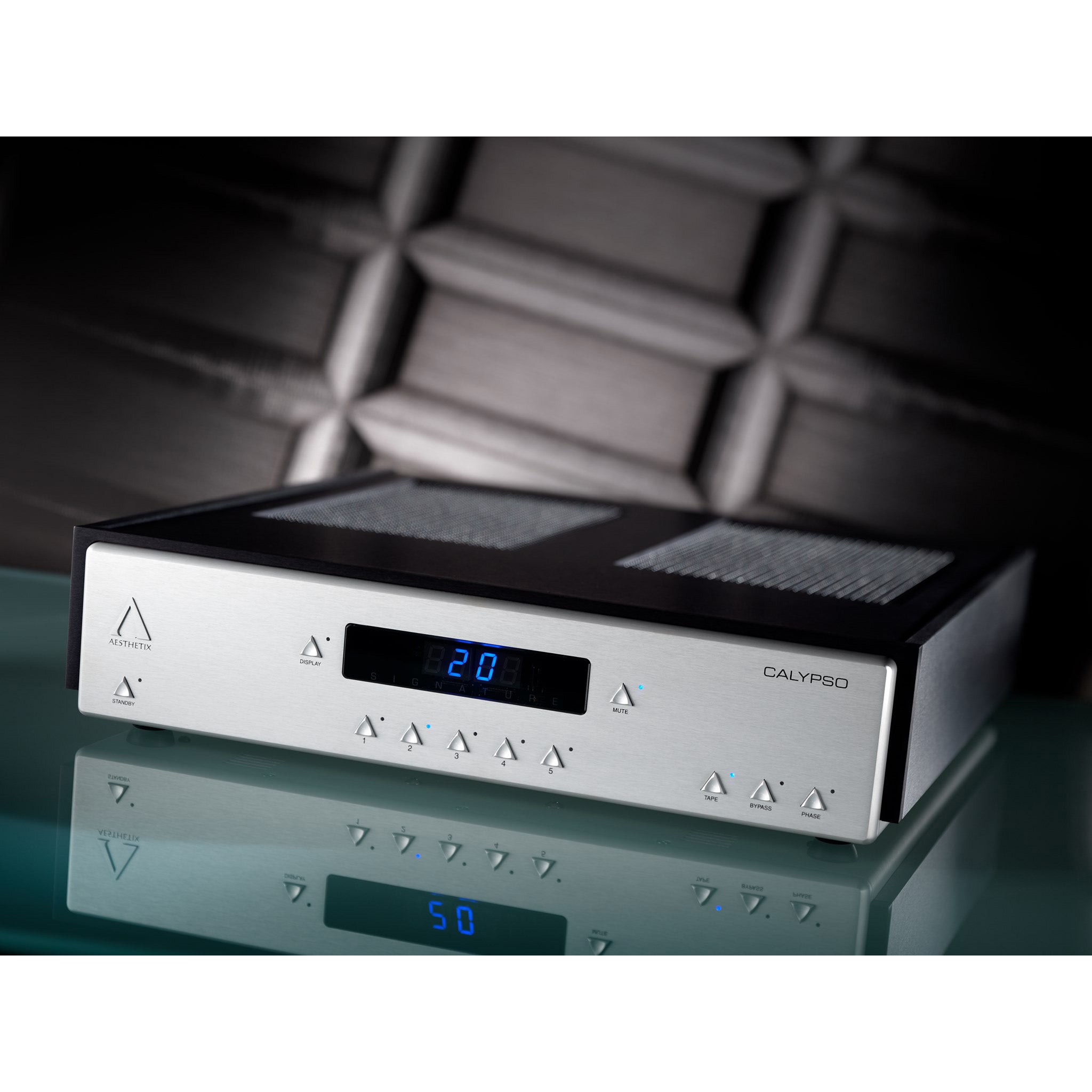 Aesthetix Calypso Signature Saturn Series Line Stage Preamplifier - Silver