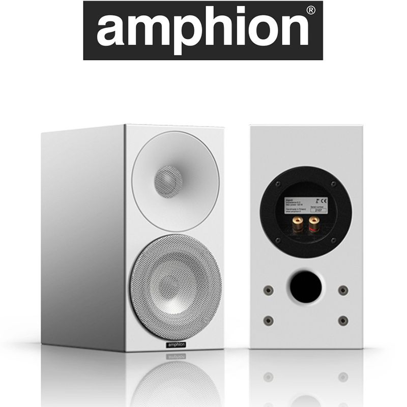 Amphion Argon0 Bookshelf Speakers - Full White (pair)