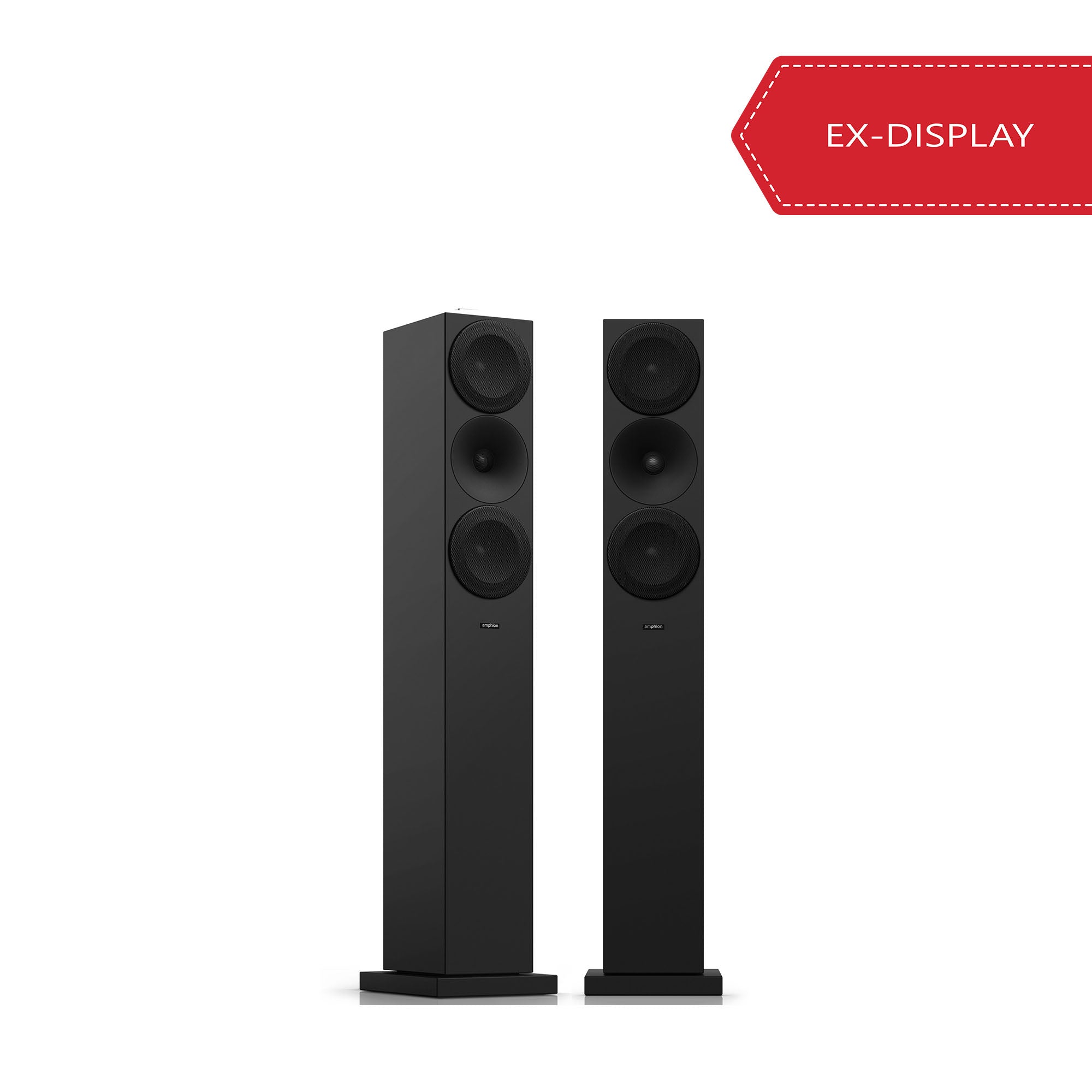 Amphion Helium520 FloorStanding Speakers (pair) - Black [Ex-display)