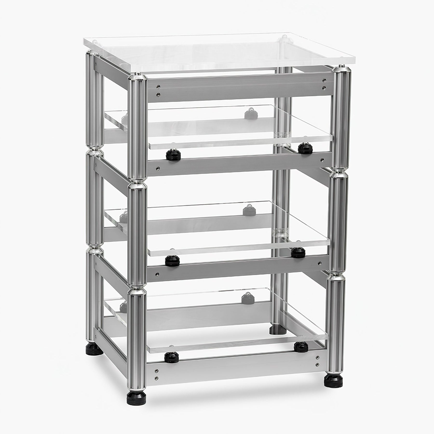 AG Lifter Crescendo Stackable Isolation Rack 4-Shelf - Silver