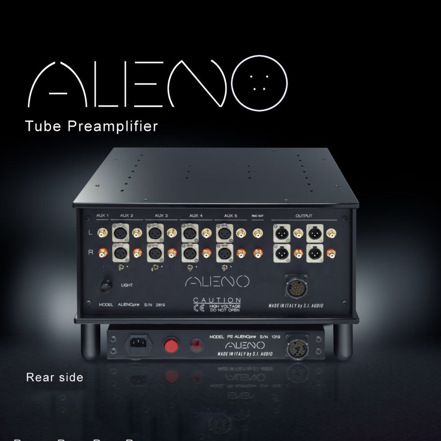 Alieno Reference 6H30 Tube Line Stage Preamplifier MKII with DC Power Supply System