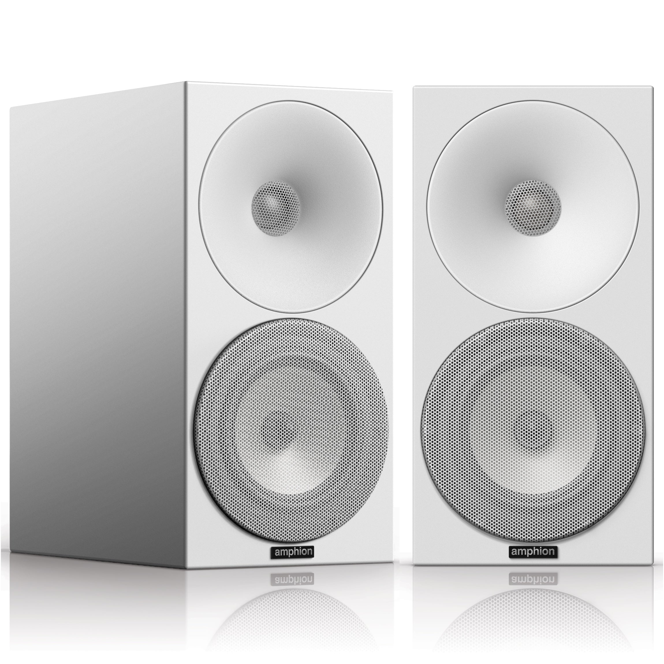 Amphion Argon1 Bookshelf Speakers - Full White (pair)