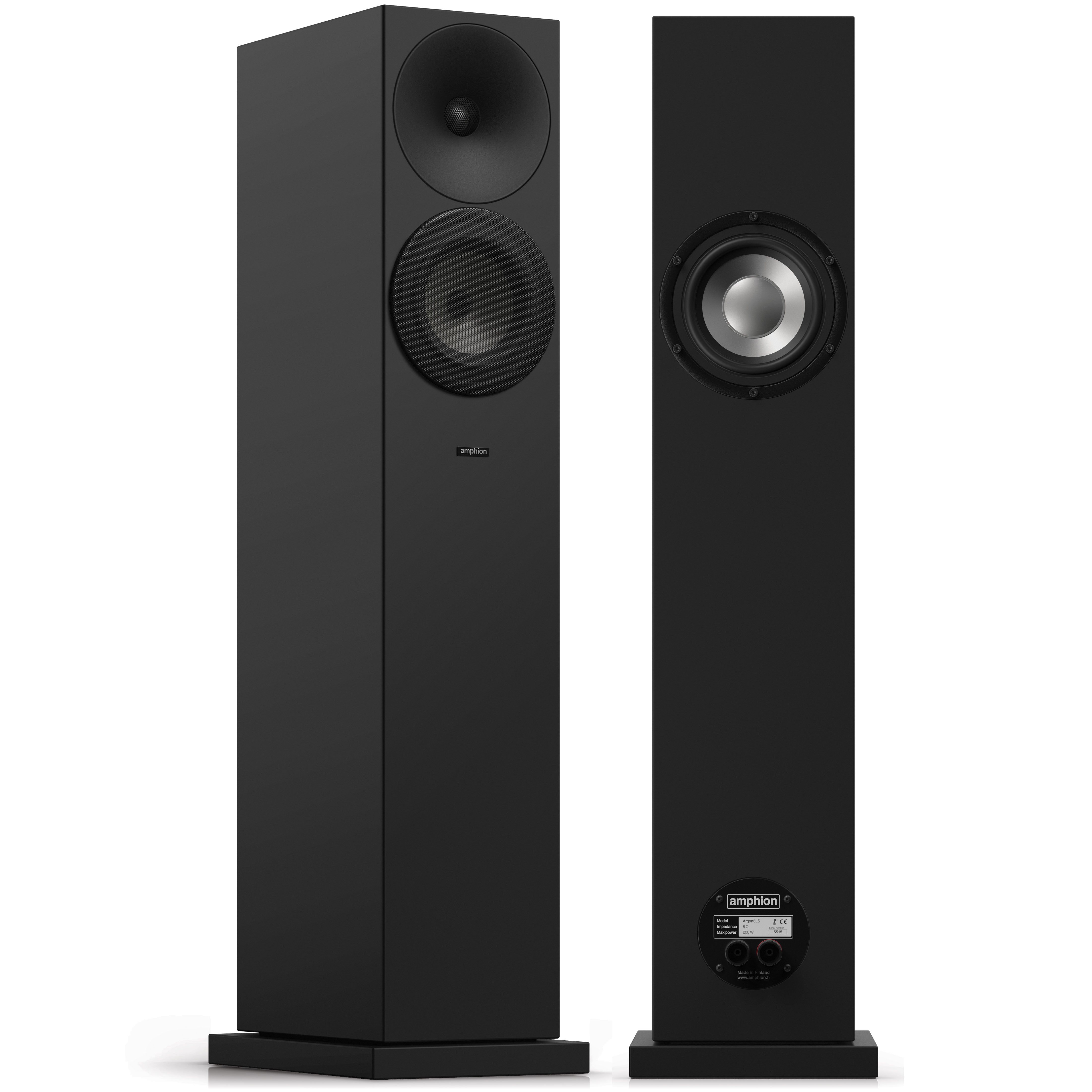 Amphion Argon3LS Floorstanding Speakers - Black (pair)