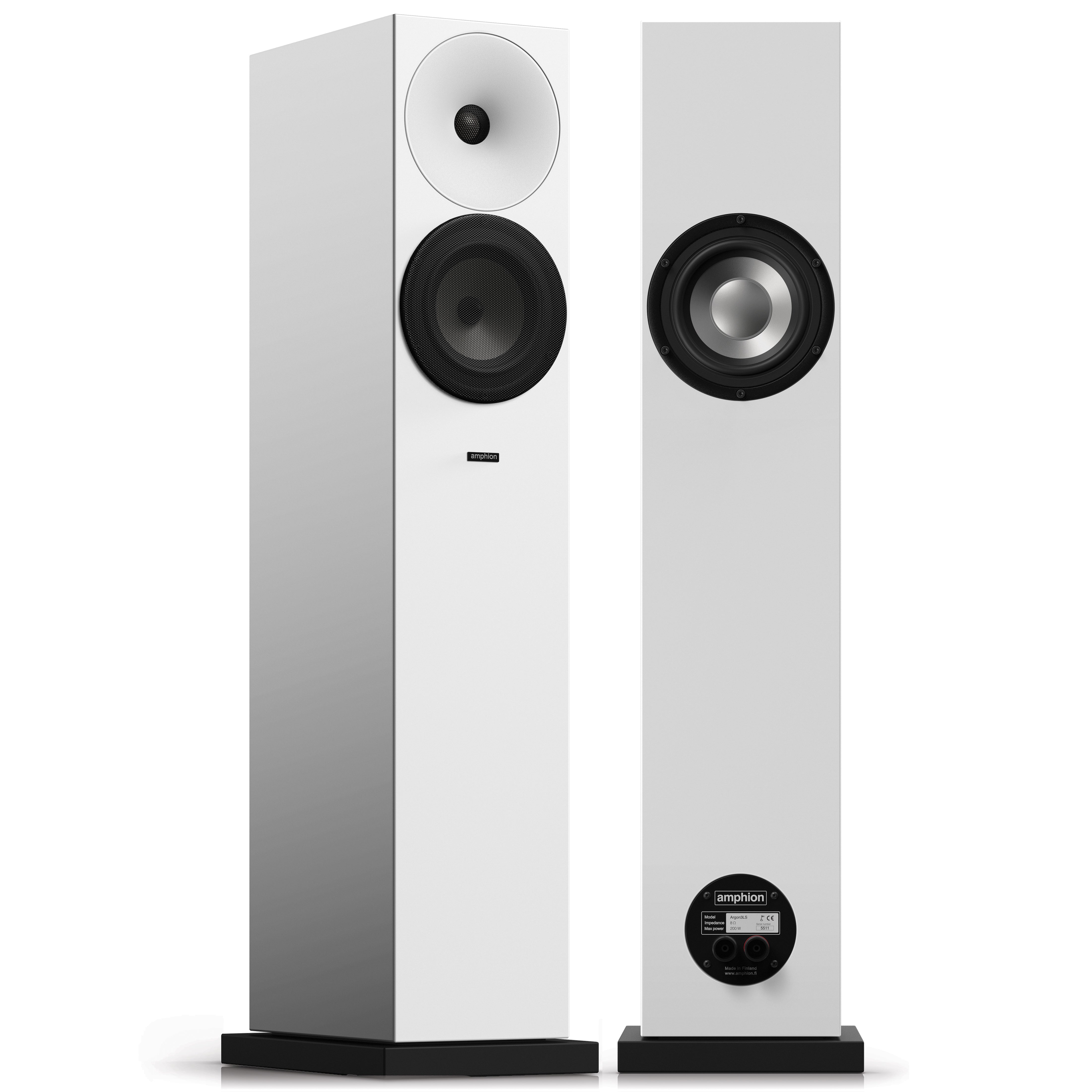 Amphion Argon3LS Floorstanding Speakers - Standard White (pair)