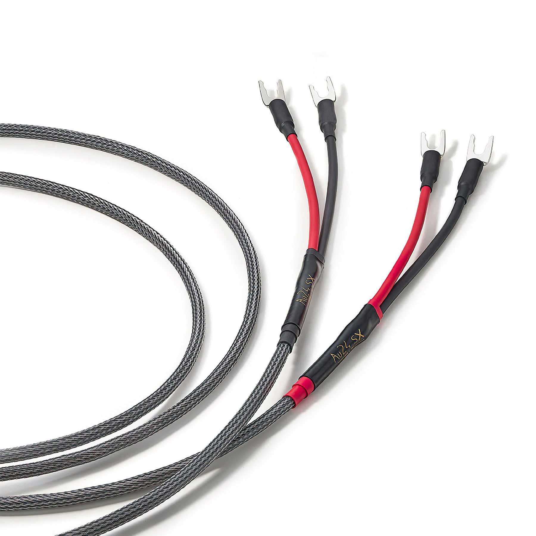 Audience Au24 SX Single-wire Banana - Spade Speaker Cables - 9.0m (pair)