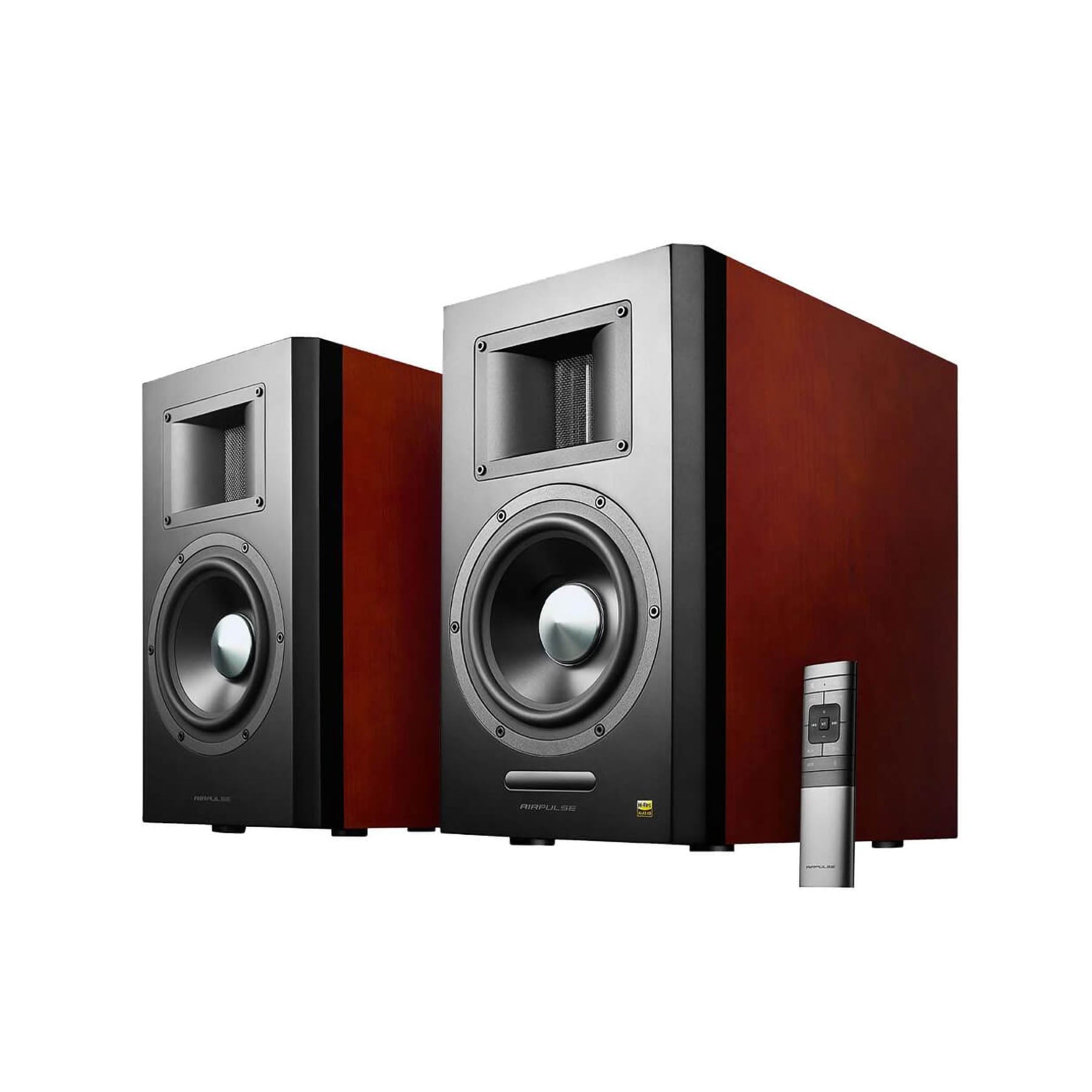 Airpulse A300 Active Speaker System (pair) - Cherry Wood [Ex-display]