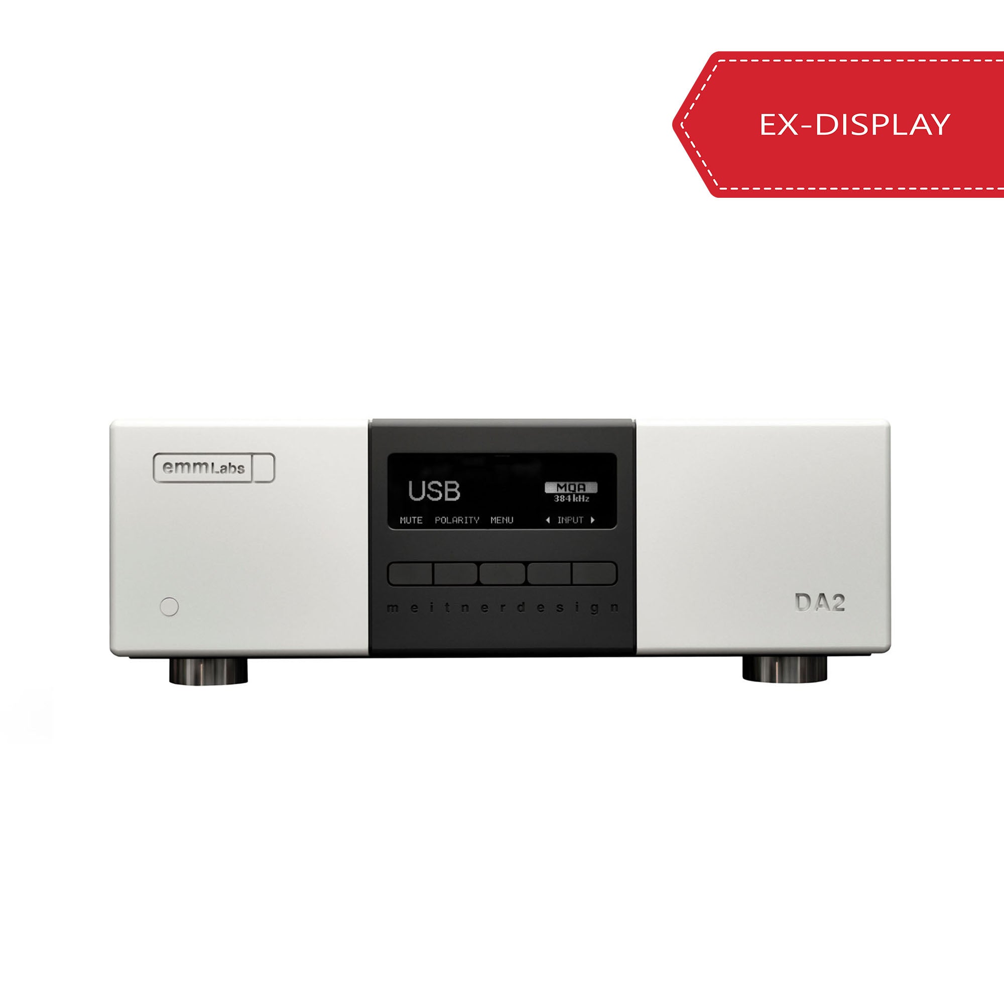 EMM Labs DA2 V2 2 Channel DAC with USB - Silver [Ex-display]