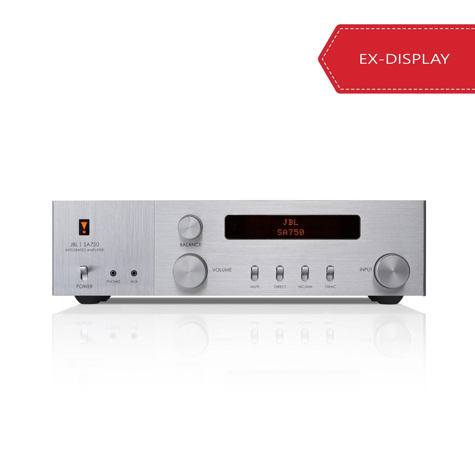 JBL Classic SA750 Streaming Integrated Stereo Amplifier - Silver [Ex-display]