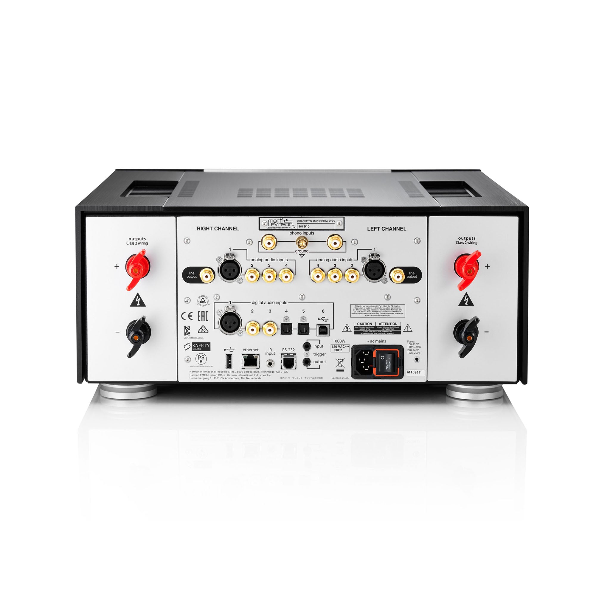 Mark Levinson No. 585.5 Fully Discrete Integrated Amplifier - Black [Ex-display]