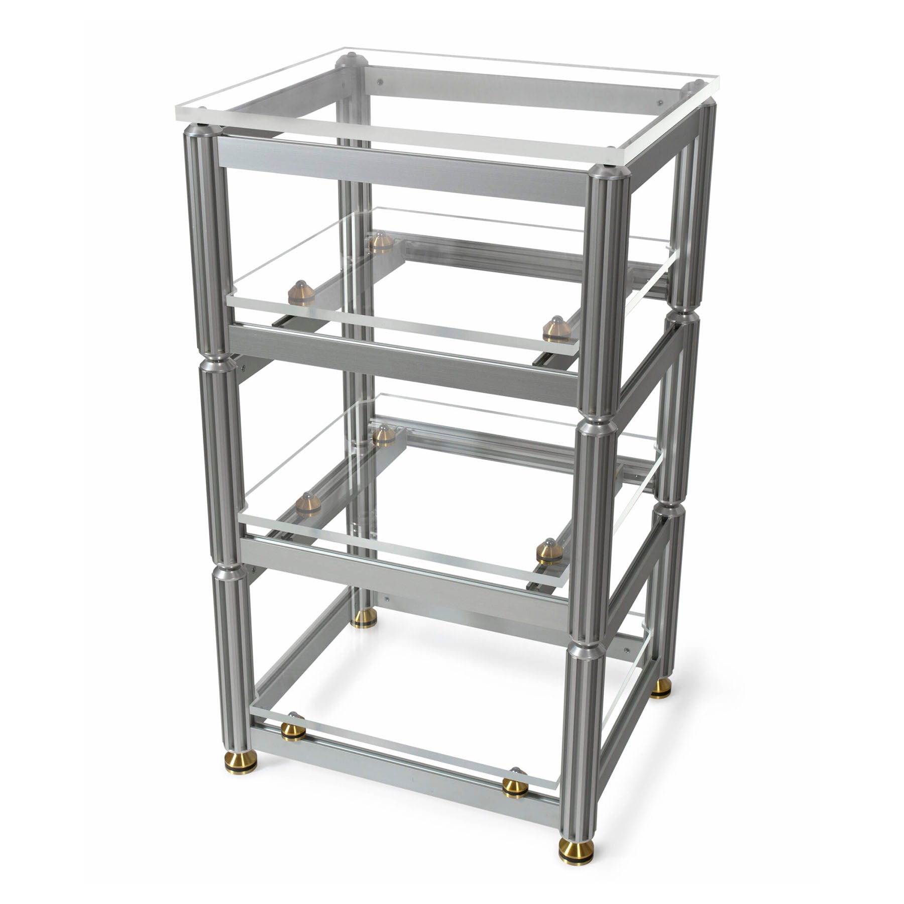 AG Lifter Crescendo Stackable Isolation Rack 4-Shelf - Silver