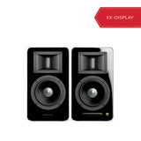 Airpulse A100 Active Bluetooth Speakers with Hi-Res Audio (pair) - Black [Ex-display]