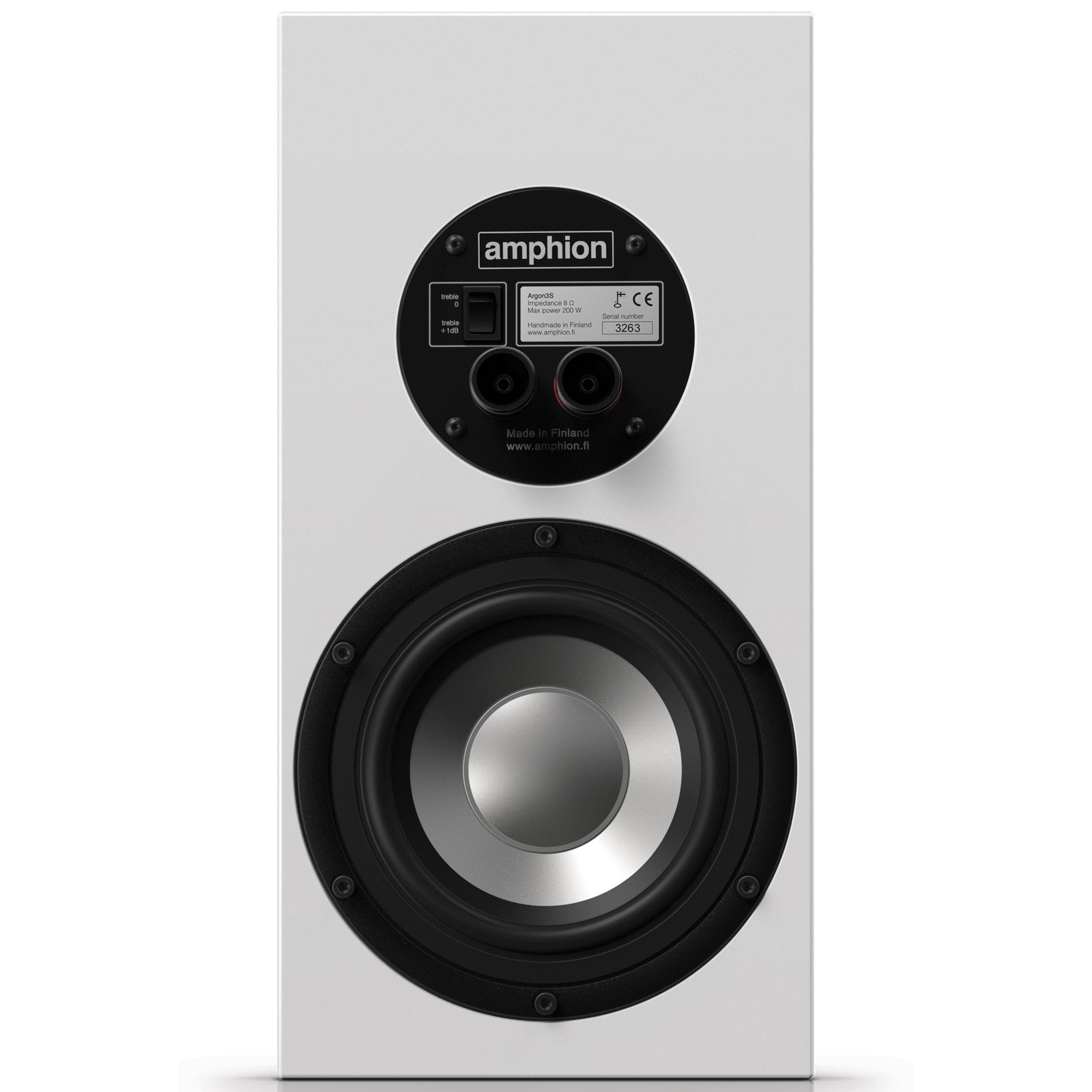 Amphion Argon3s Bookshelf Speakers - Standard White (pair) [Ex-display]