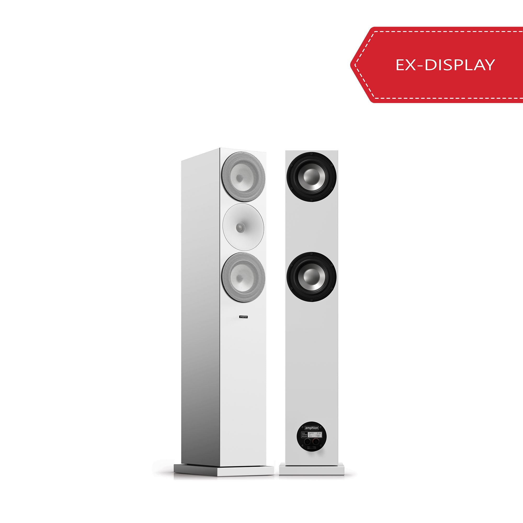 Amphion Argon7LS Floorstanding Speakers (pair) - Full White [Ex-display]