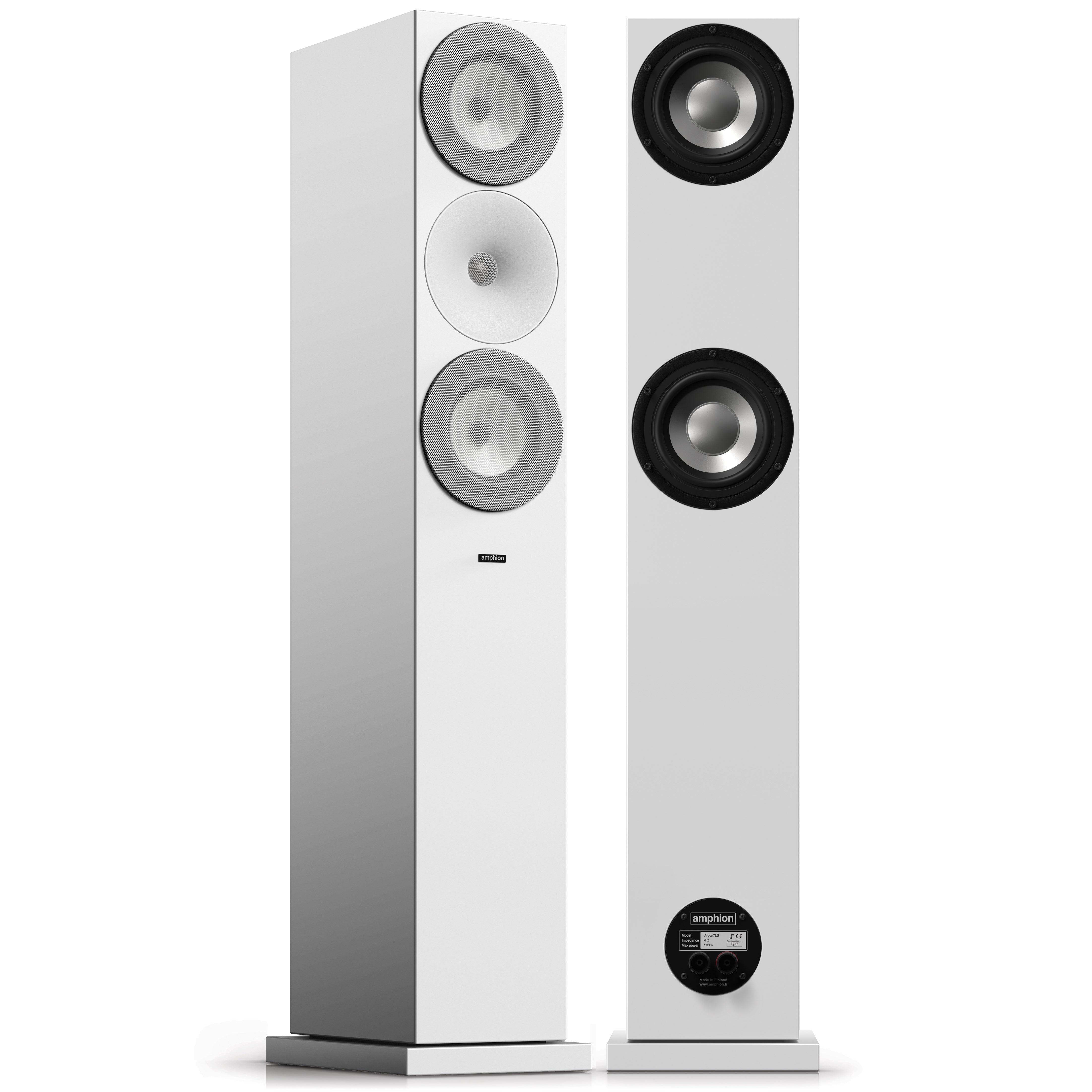 Amphion Argon7LS Floorstanding Speakers (pair) - Full White [Ex-display]