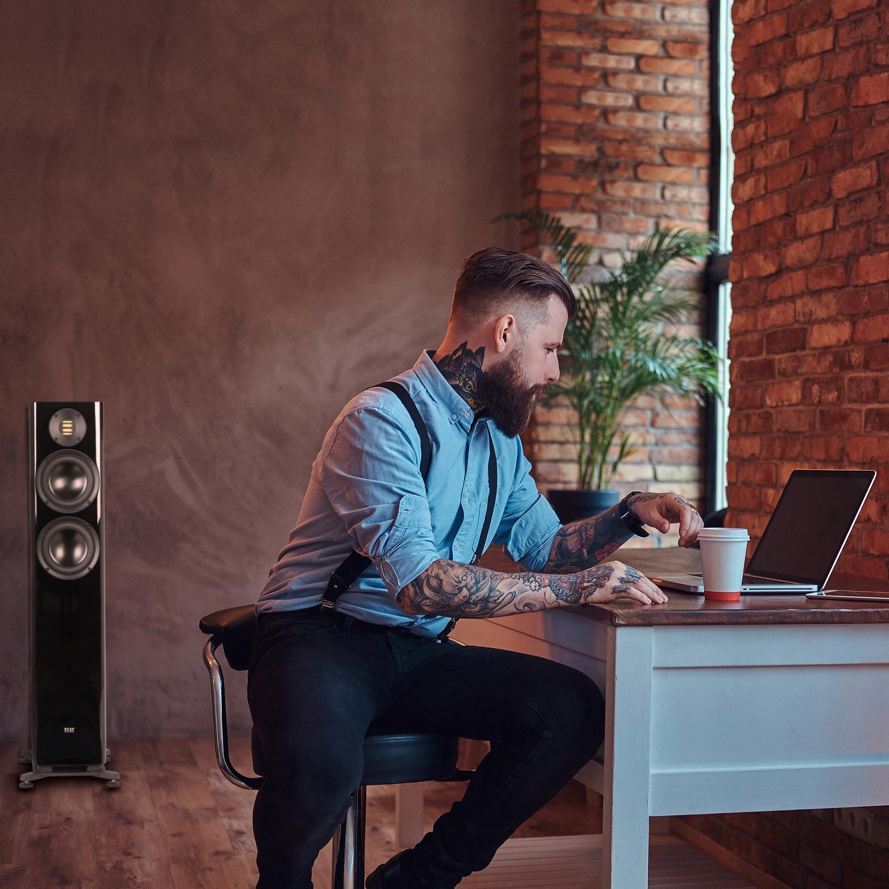 ELAC Solano FS287 Floorstanding Speakers (pair) - Black [Trade-in]
