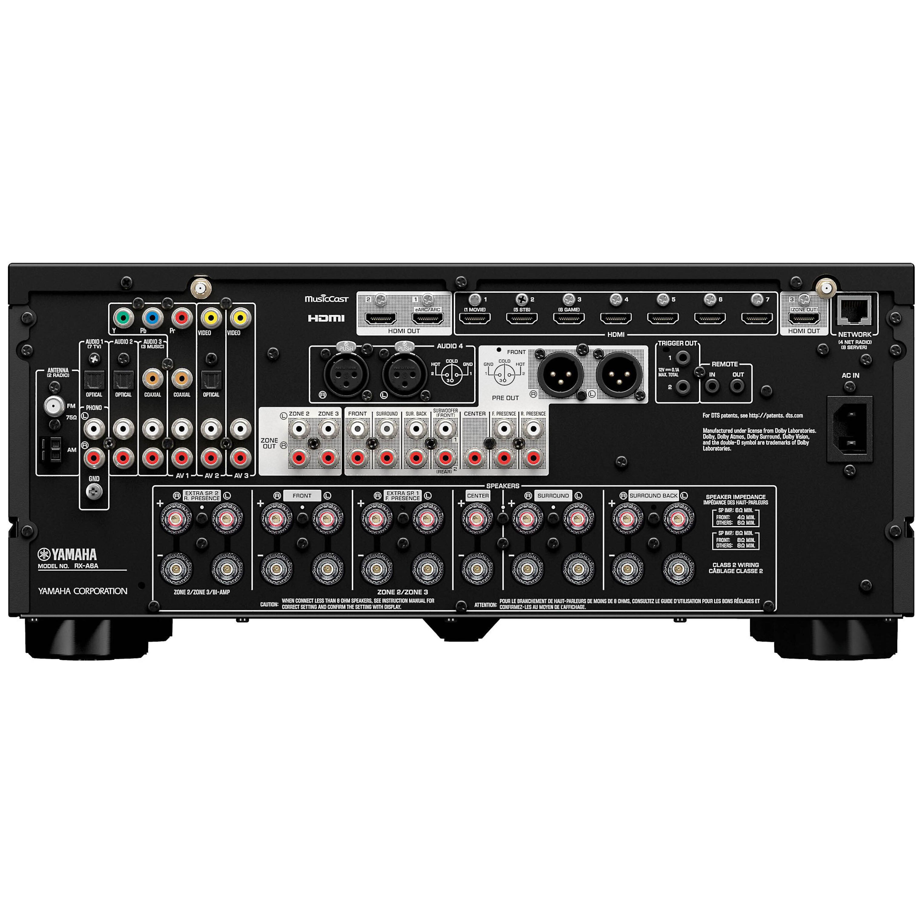 Yamaha RX-A6A AVENTAGE AV Receiver - Black [Trade-in]