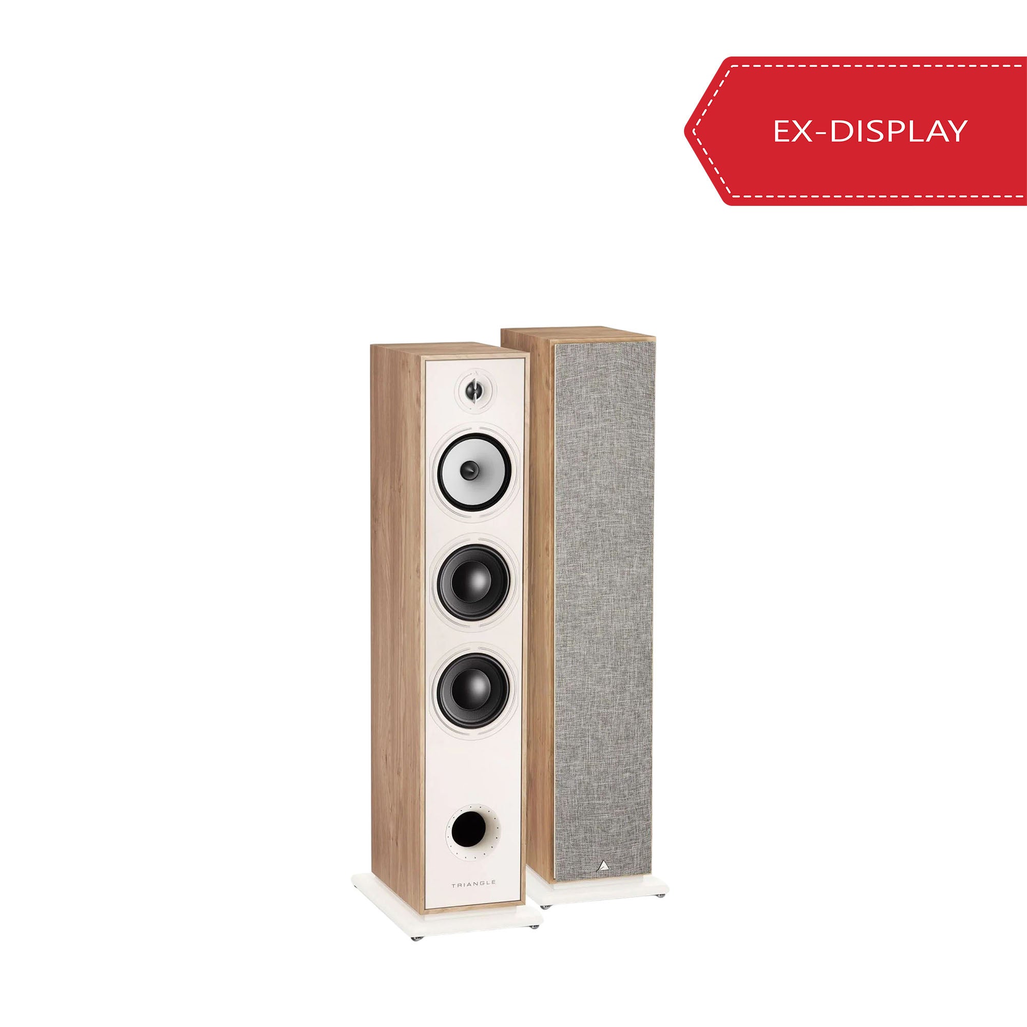 TRIANGLE Borea BR08 Floorstanding Speakers (pair) - Light Oak [Ex-display]