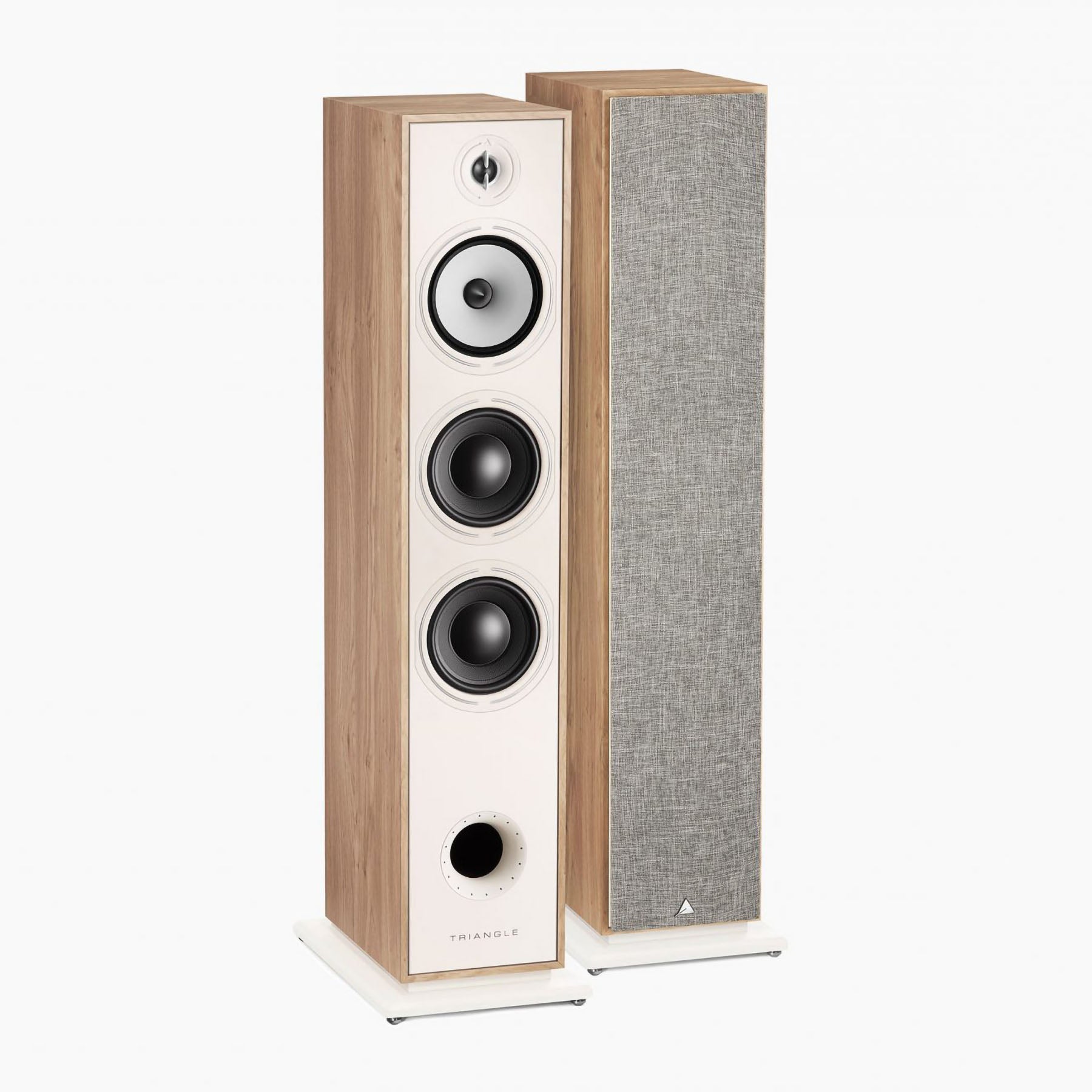 TRIANGLE Borea BR08 Floorstanding Speakers (pair) - Light Oak [Ex-display]